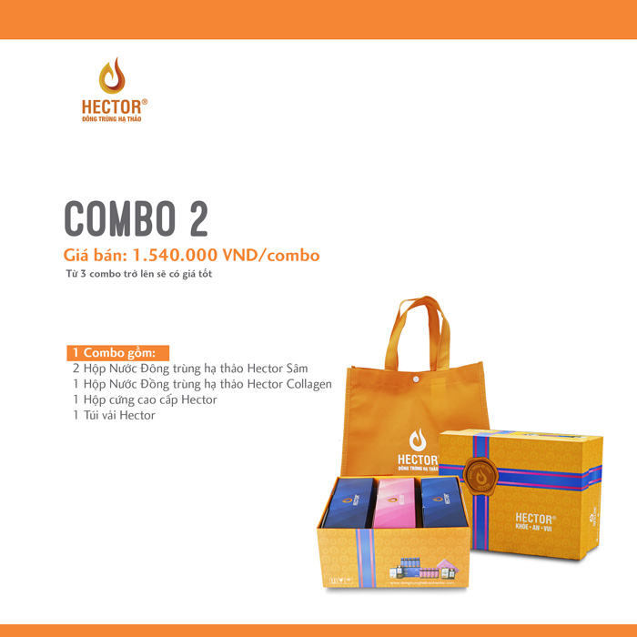 Combo 2 hộp quà đông trùng hạ thảo Hector