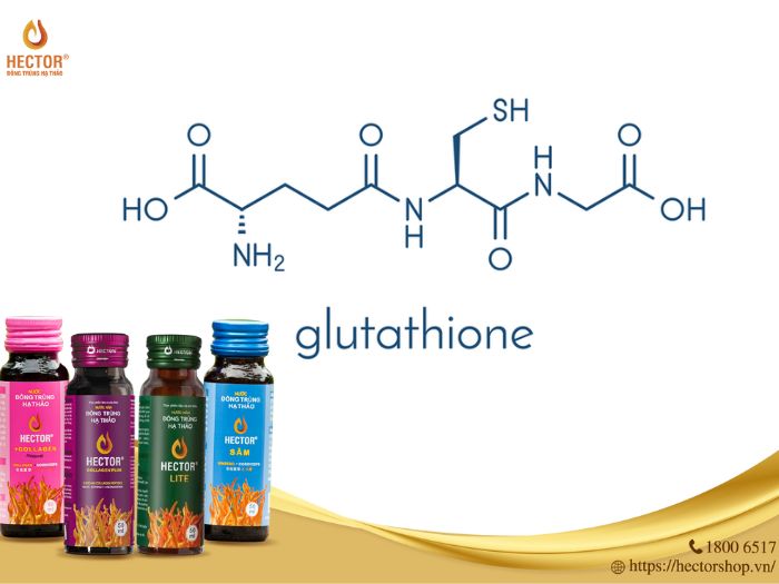 Cấu trúc của dưỡng chất Glutathione