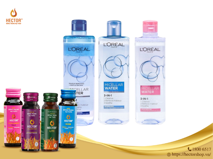 L'Oreal Micellar Water 3 in 1 là một dòng nước tẩy trang được sử dụng phổ biến