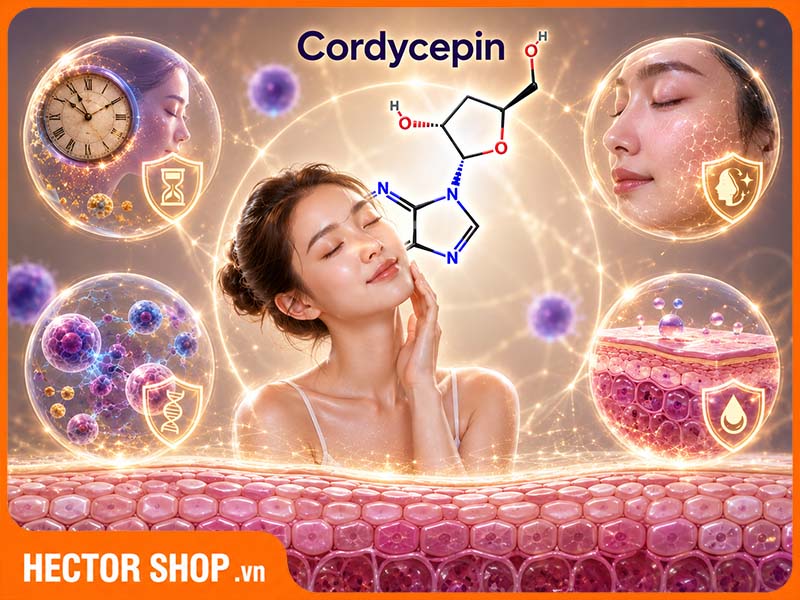 Cordycepin làm chậm lão hoá và giữ gìn sắc đẹp phụ nữ
