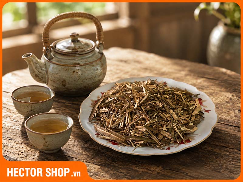 Trà xáo tam phân sấy khô