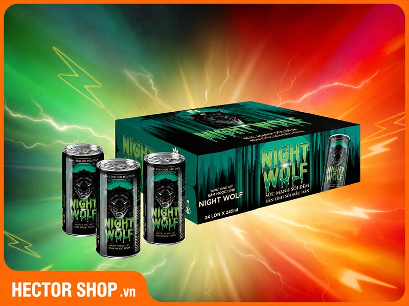 Nước tăng lực sâm Ngọc Linh K5 Night Wolf