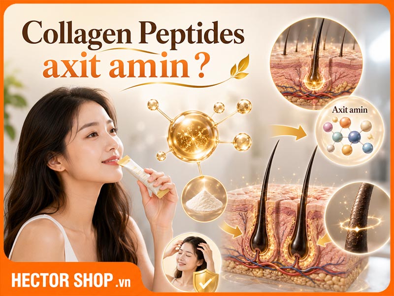 Bổ sung collagen peptide qua đường uống giúp tóc chắc khoẻ hơn