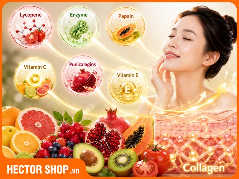 Các loại trái cây này giàu chất chống oxy hoá, hỗ trợ tái tạo tạo collagen cho cơ thể