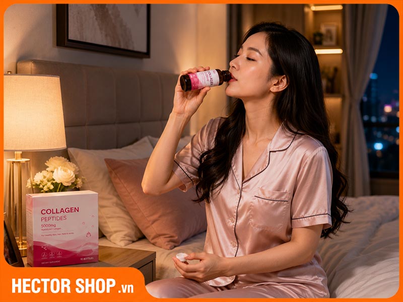 Không nhất thiết phải uống collagen vào buổi tối
