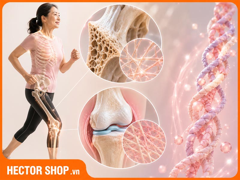 Collagen giữ vai trò quan trọng trong hệ vận động