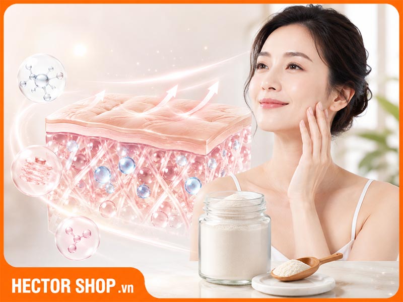 Collagen hỗ trợ làn da khoẻ mạnh từ bên trong