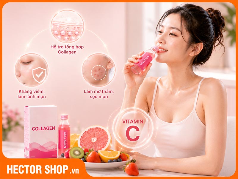 Collagen thúc đẩy tổng hợp collagen và hỗ trợ kháng viêm