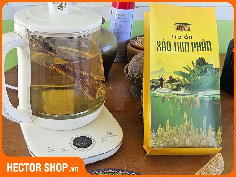 Đun xáo tam phân với ấm có điều chỉnh nhiệt độ