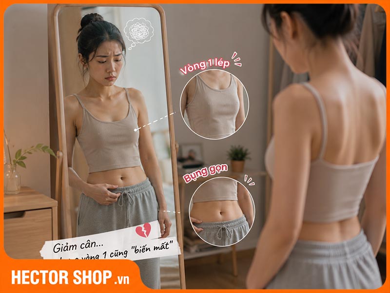 Giảm cân làm da chảy xệ và kém đầy đặn