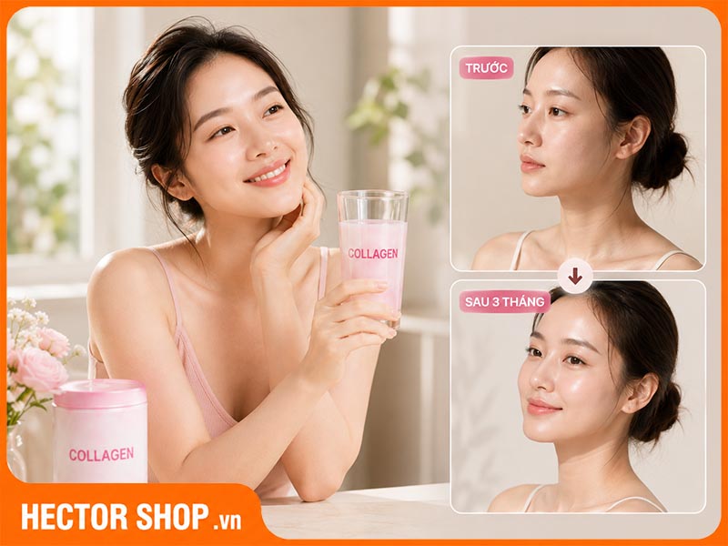 Hiệu quả sử dụng collagen thường thấy rõ sau 3 tháng sử dụng