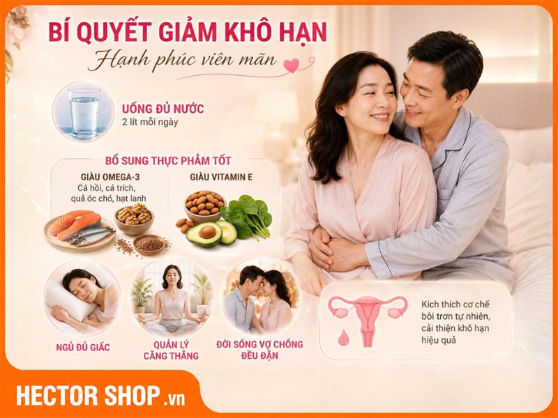 Lối sống lành mạnh giúp kích hoạt cơ chế bôi trơn, đời sống viên mãn