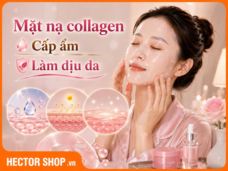 Mặt nạ collagen cấp ẩm và làm dịu da