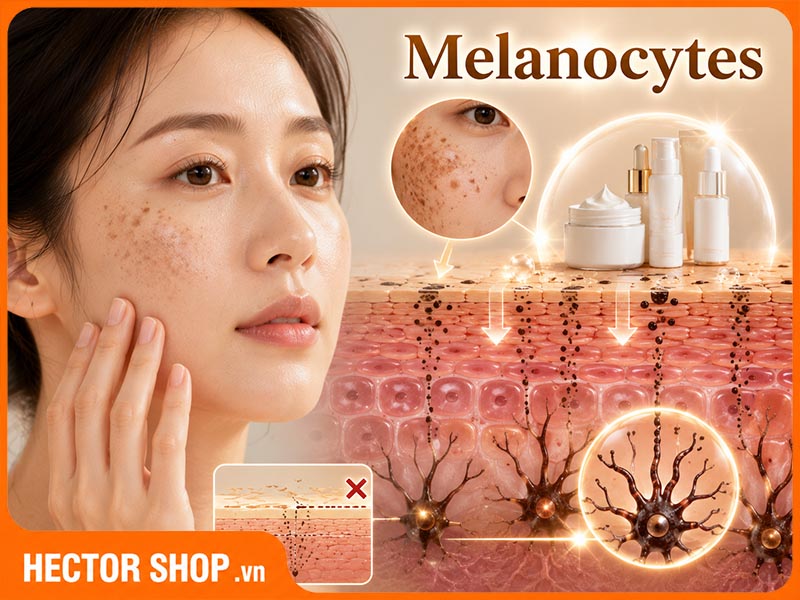 Melanocytes nằm sâu bên trong, kem và mỹ phẩm không thể giúp giảm nám hiệu quả