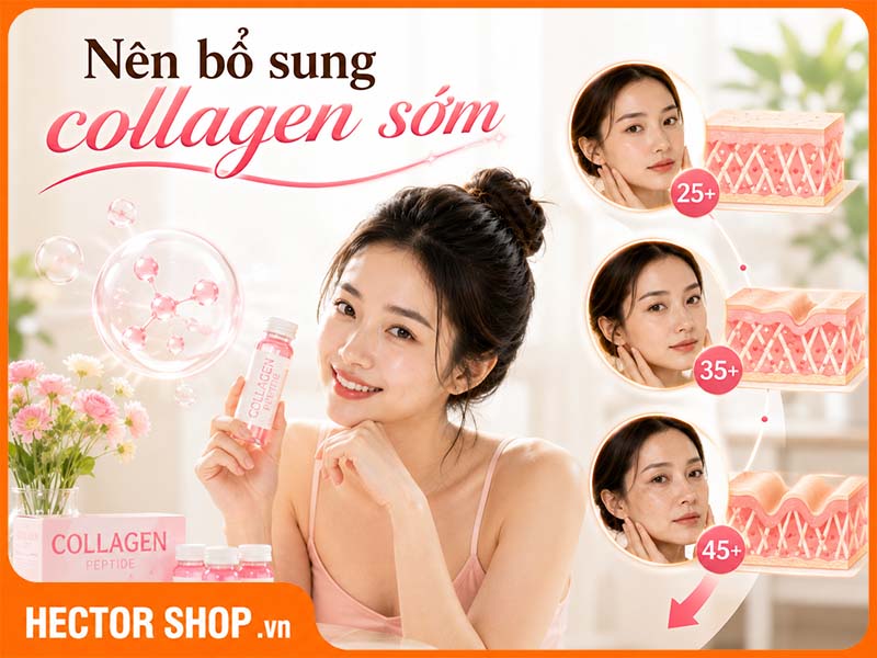 Nên bổ sung collagen sớm trước khi lão hoá diễn ra