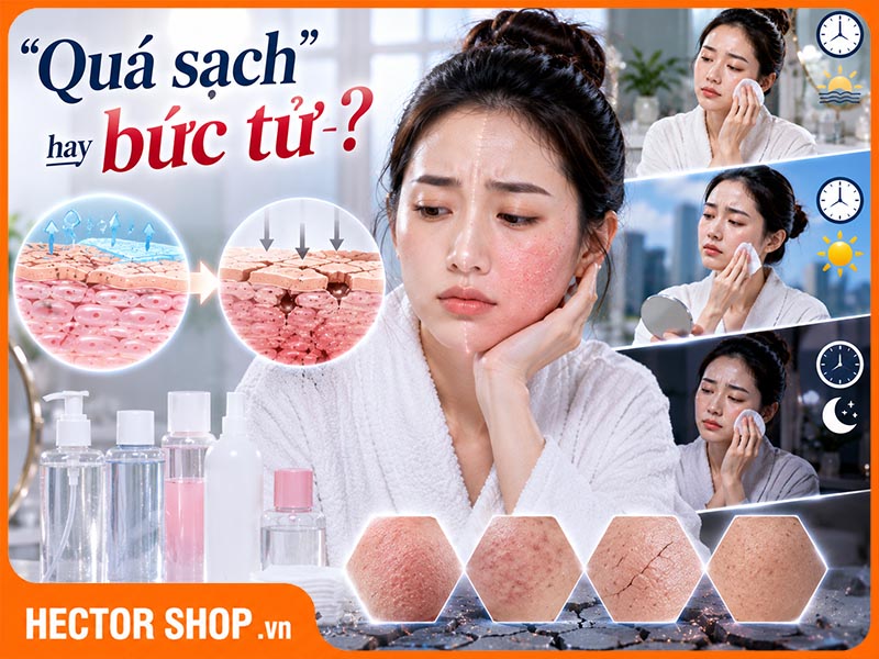 Tẩy trang nhiều lần sẽ không tốt cho da