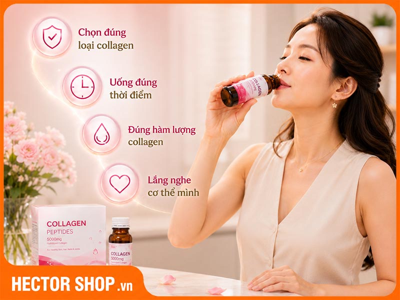 Thời điểm, hàm lượng và liệu trình ảnh hưởng đến hiệu quả sử dụng collagen