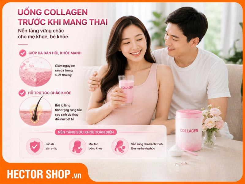 Uống collagen trước khi mang thai là điều cần thiết