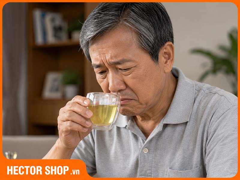 Nước trà xáo tam phân có mùi vị lạ thì nên bỏ