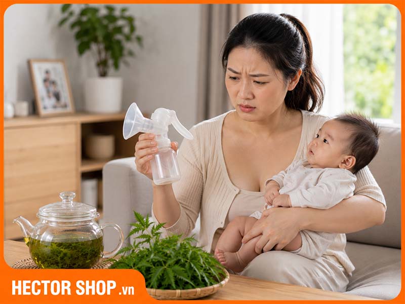 Phụ nữ sau sinh không vì áp lực sữa mẹ mà uống quá nhiều lá đinh lăng