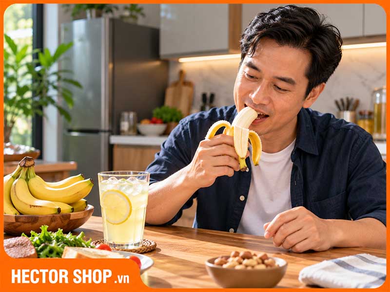 Ăn chuối và uống nước chanh có thể làm chậm cơn say