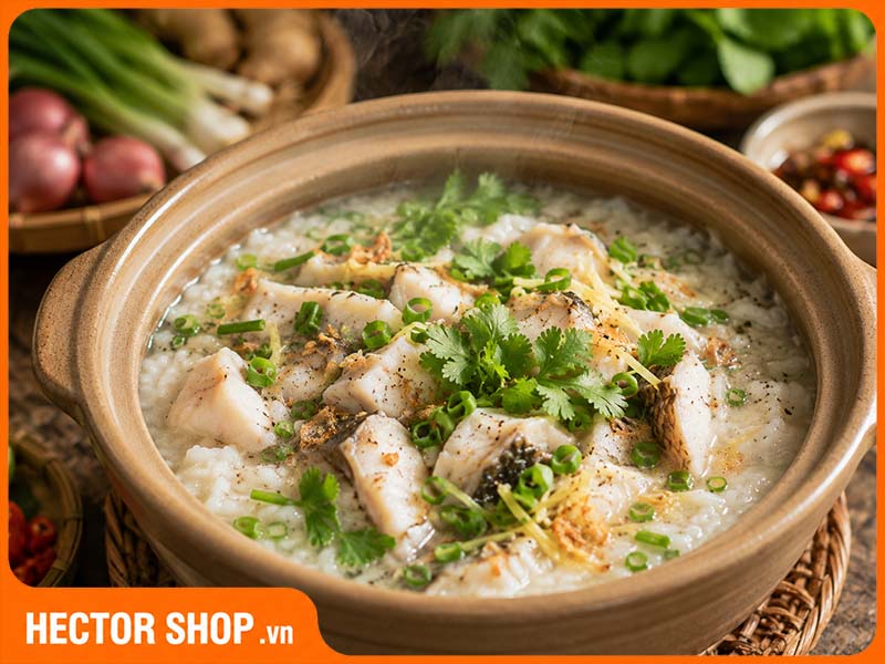 Cháo cá cung cấp nhiều protein được người già ưa thích