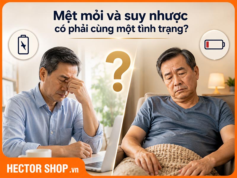 Mệt mỏi và suy nhược là 2 trạng thái khác nhau, nhu cầu thuốc bổ cũng khác nhau