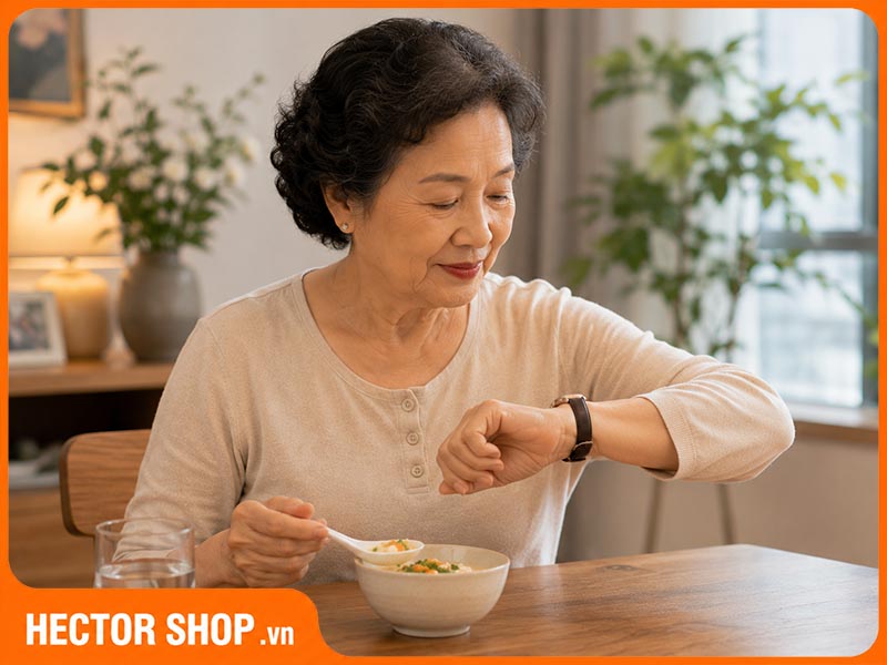 Người già ăn uống kém nên chia nhỏ bữa ăn