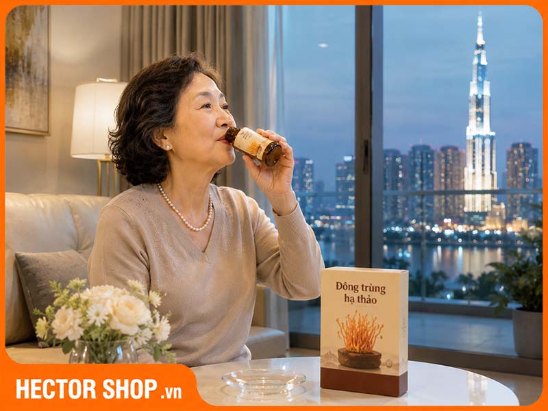 Người già có sức khoẻ bình thường cũng nên uống đông trùng hạ thảo để duy trì thể trạng