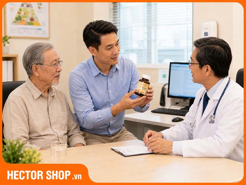 Người già đang dùng thuốc nên thận trọng khi chọn dùng thêm thuốc bổ