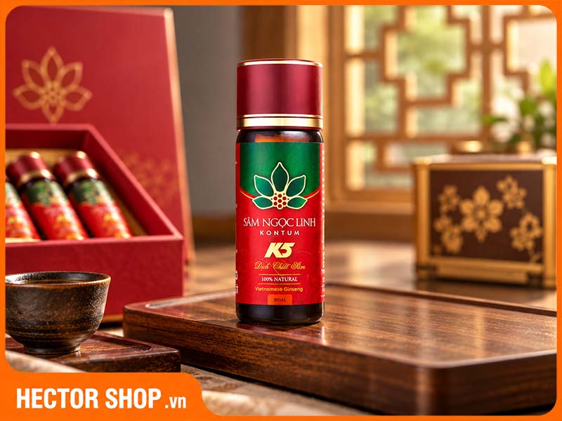Nước uống được chiết xuất từ sâm Ngọc Linh