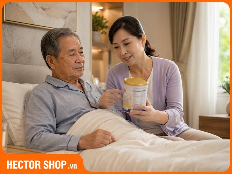 Sữa cung cấp nhiều dinh dưỡng bổ sung cho người già