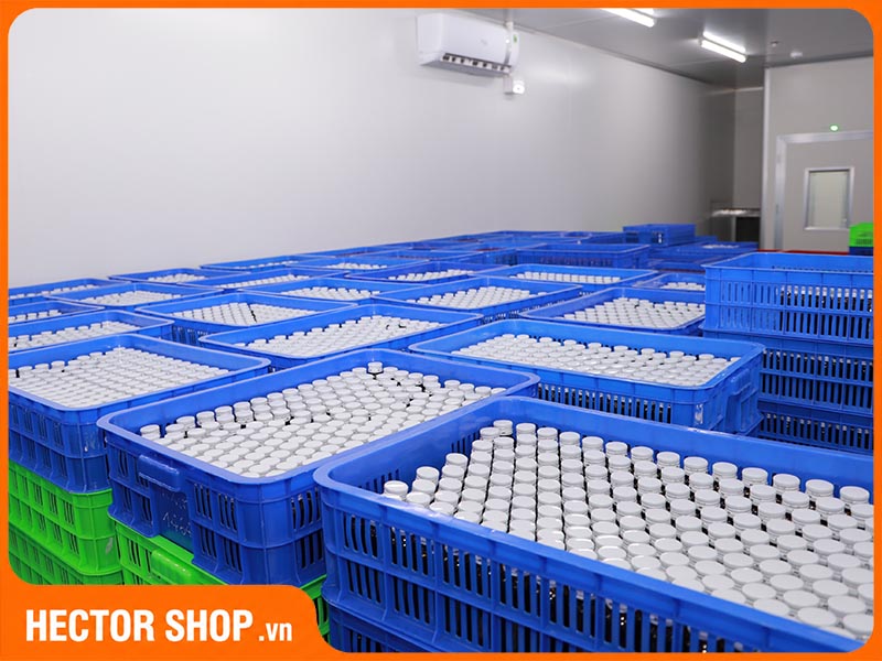 Thành phẩm được bảo ôn và kiểm tra vi sinh trước khi đóng gói