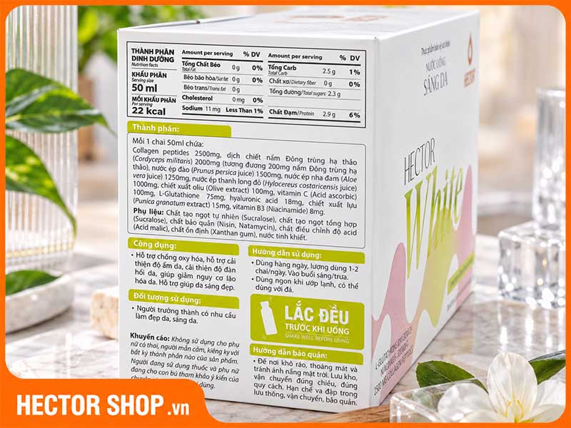 Thành phần dinh dưỡng cho thấy Hector White không có khả năng gây tăng cân