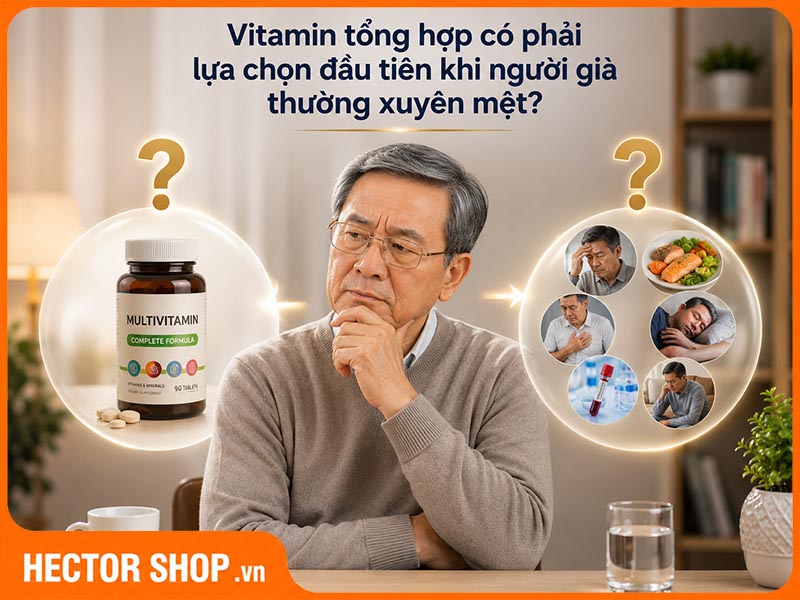 Vitamin tổng hợp không hẳn là lựa chọn tốt đối với người già thường xuyên mệt mỏi
