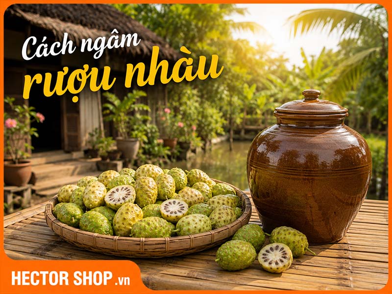 Cách Làm Trái Nhàu Ngâm Rượu Thơm Ngon, Đúng Cách