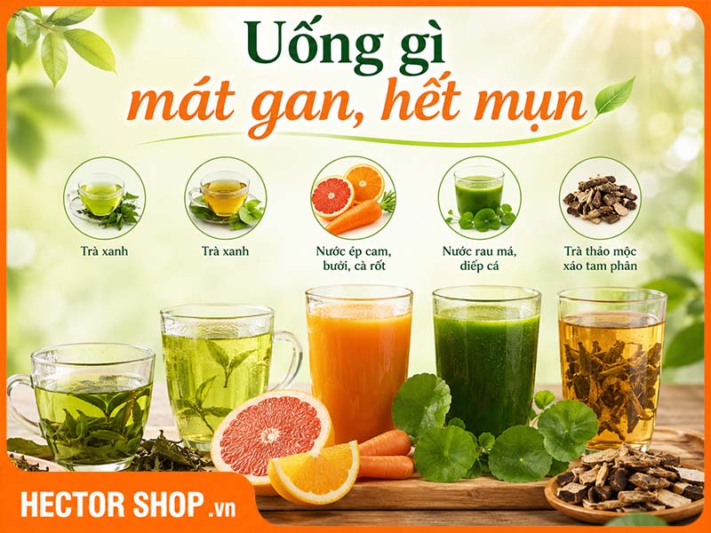 Uống Gì Cho Mát Gan Hết Mụn? 5 Thức Uống Từ Tự Nhiên