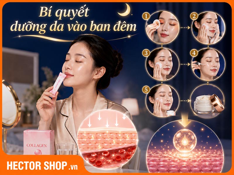 Các Bước Dưỡng Da Vào Ban Đêm Giúp Trẻ Hóa Toàn Diện