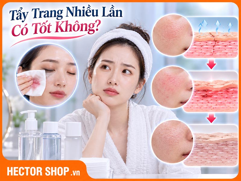 Tẩy Trang Nhiều Có Tốt Không? Hậu Quả Của Làm Sạch Quá Mức
