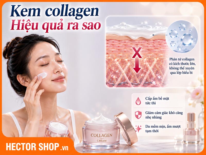 Kem Collagen Có Tác Dụng Xóa Nhăn Không? Sự Thật Da Liễu