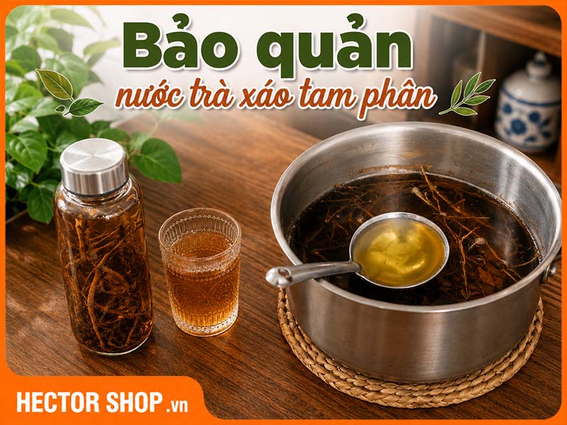 Trà Xáo Tam Phân Đã Pha Nên Bảo Quản Thế Nào?