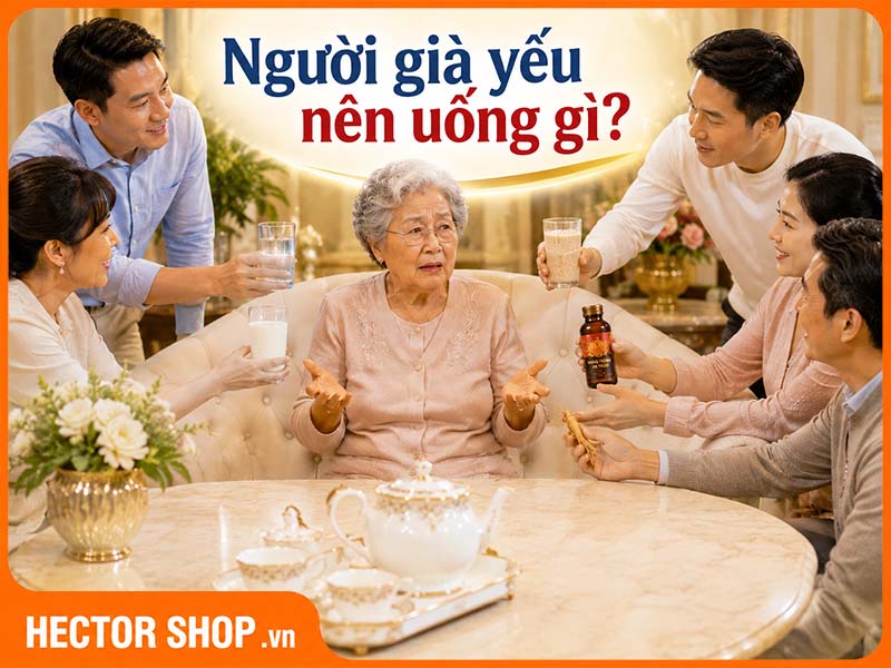 Người già yếu nên uống gì? 5 hướng dễ lựa chọn