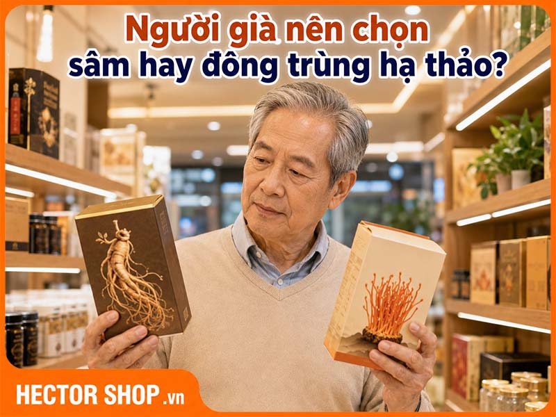 Sâm hay đông trùng hạ thảo tốt hơn cho người già?