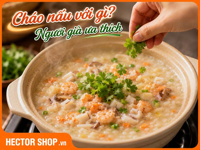 Cháo bồi bổ cho người già: Gợi ý món ngon, dễ ăn, đủ chất