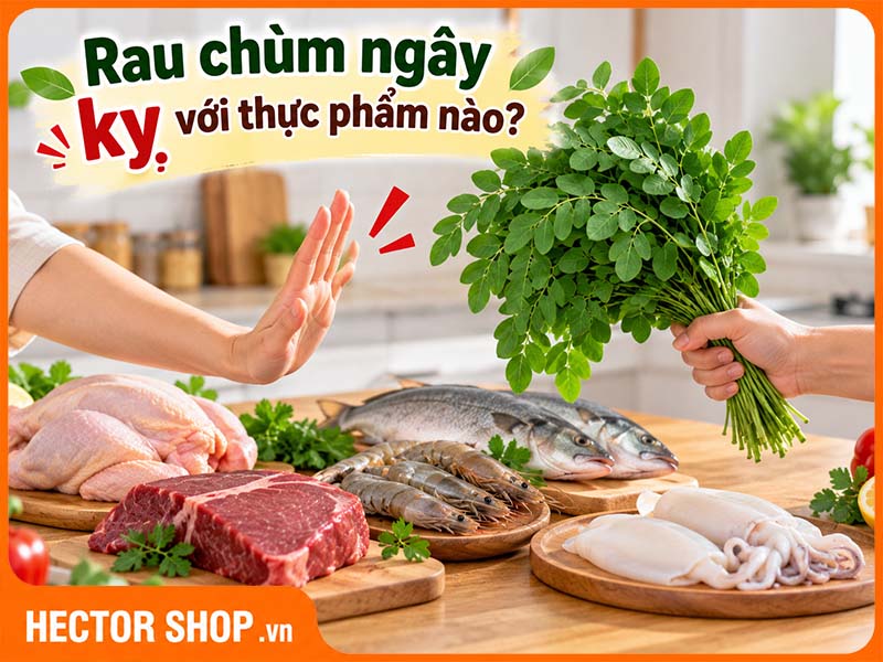 Rau Chùm Ngây Kỵ Với Thực Phẩm Nào