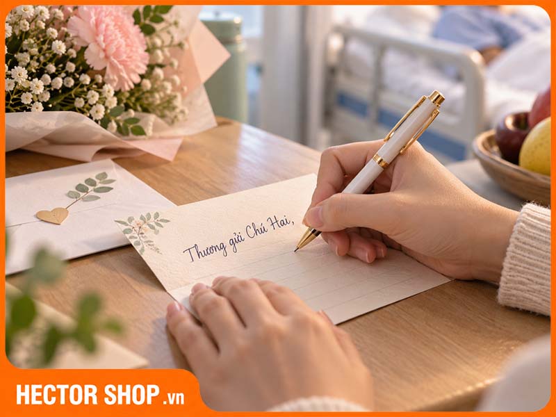 Cách ghi phong bì thăm người ốm: Những lời hay và tinh tế