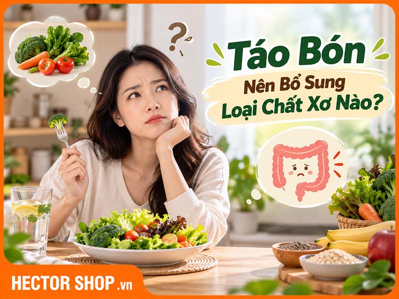 Táo bón nên bổ sung loại chất xơ nào để dễ đi ngoài hơn?