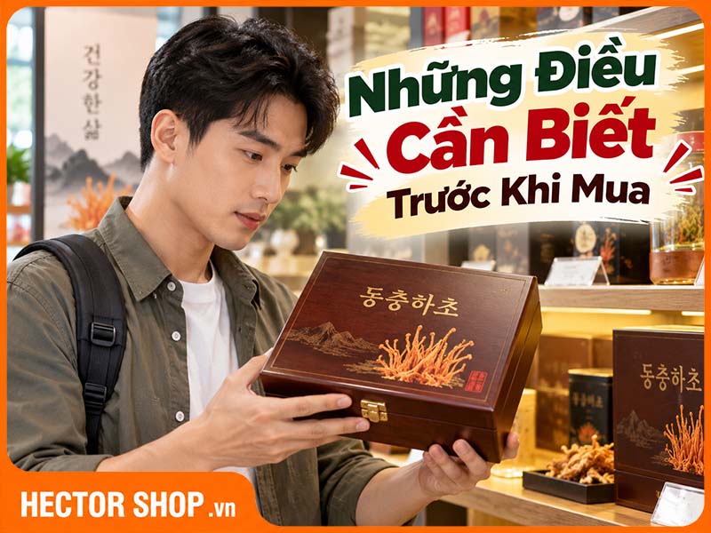 6 Điều Cần Biết Trước Khi Mua Đông Trùng Hạ Thảo Hàn Quốc