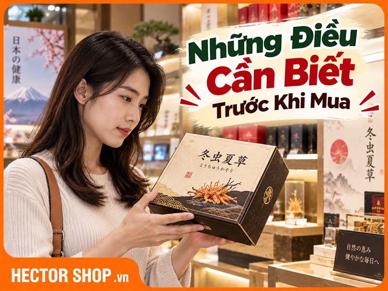 6 Điều Cần Biết Trước Khi Mua Đông Trùng Hạ Thảo Nhật Bản