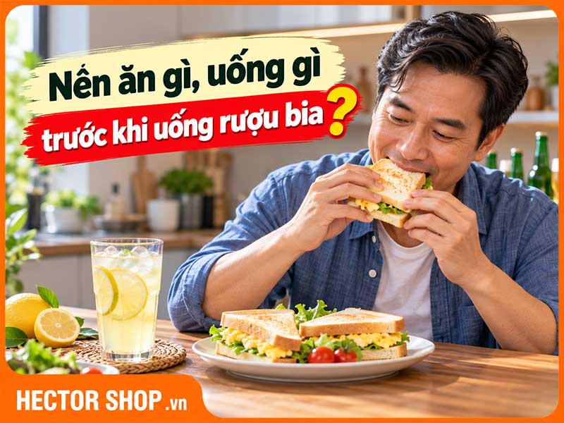 Nên ăn gì, uống gì trước khi uống rượu bia để lâu say?